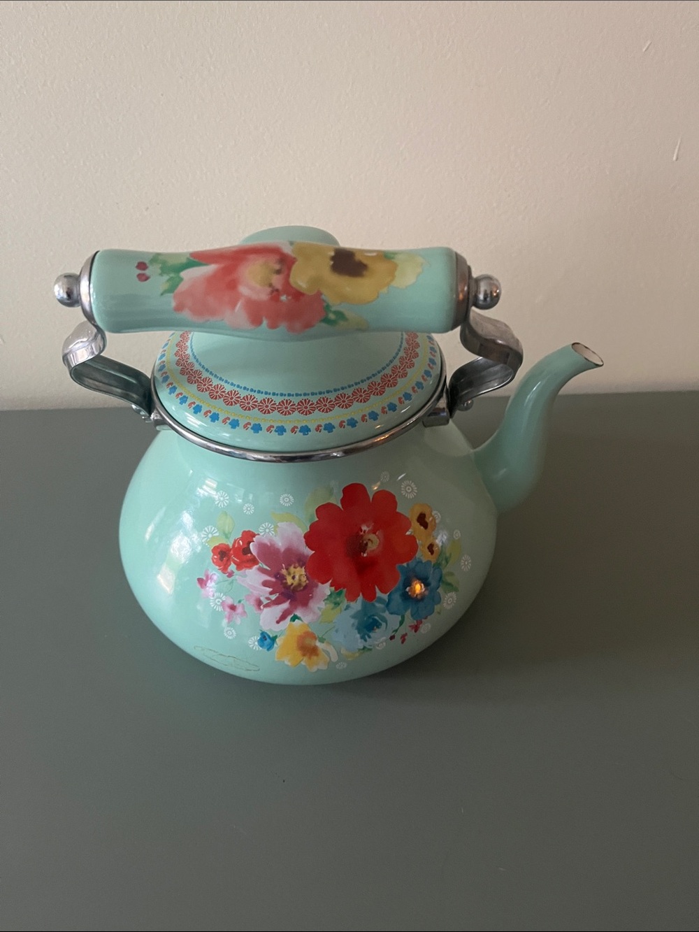 The Pioneer Woman Breezy Blossom Tea Kettle - Picture 2 of 8